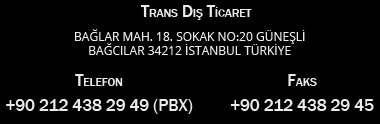 Trans Dış Ticaret iletişim